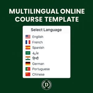 Multilingual Online Course Website Template
