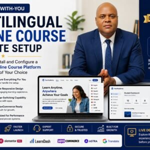 Done-With-You Multilingual Online Course Website Setup